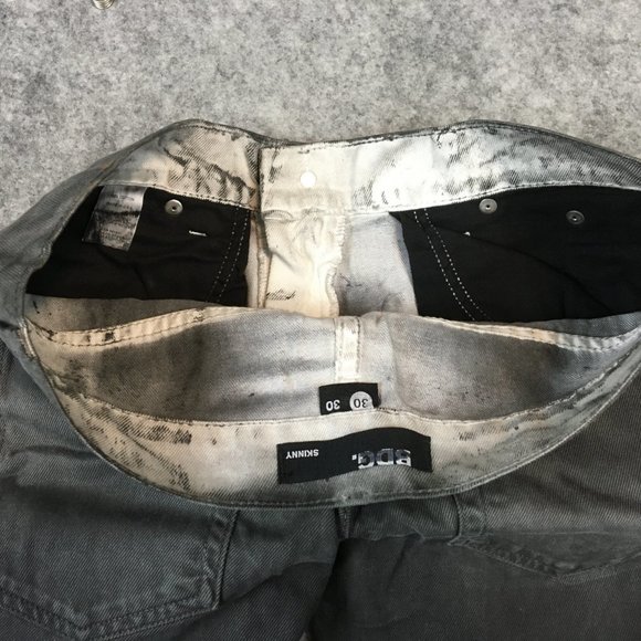 Urban Outfitters BDG Jeans 30x30 Mens Skinny Distressed Faded Black Made USA - Picture 10 of 14